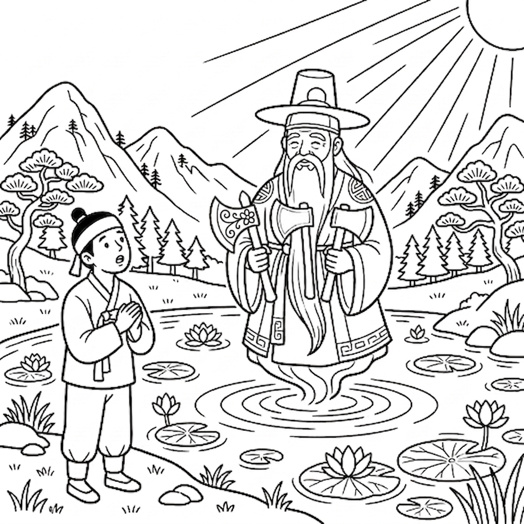 The Gold Axe and the Silver Axe — Chapter 2 — The Mountain Spirit's Test